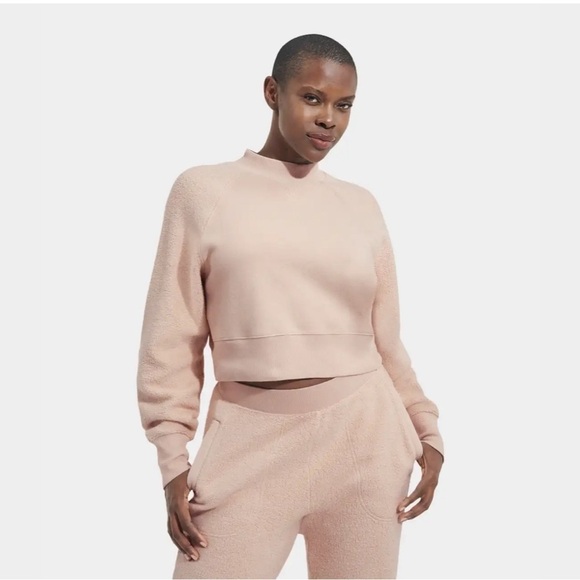 Ugg Womens cream Tracey mixed Crewneck / Sofiana mixed jogger L - Picture 1 of 15